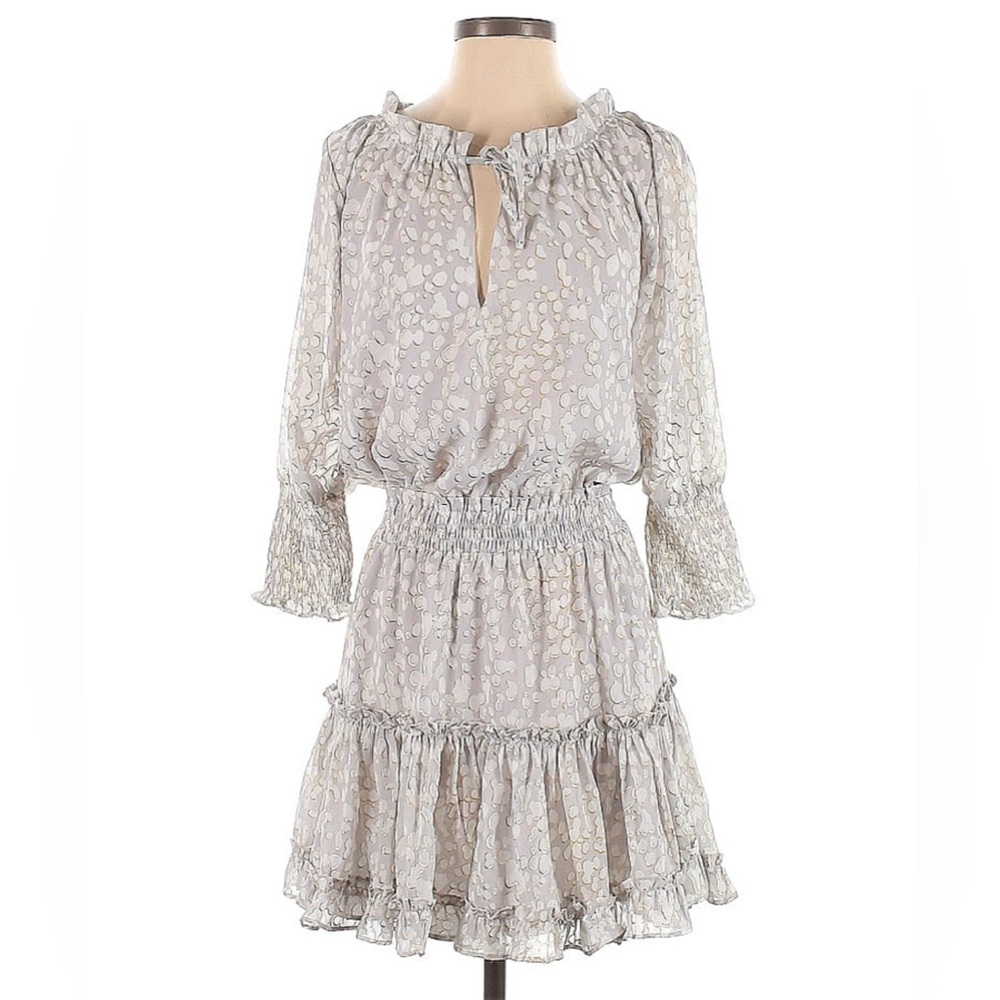 Buddy Love Zozo Dress Grey Gold size Small